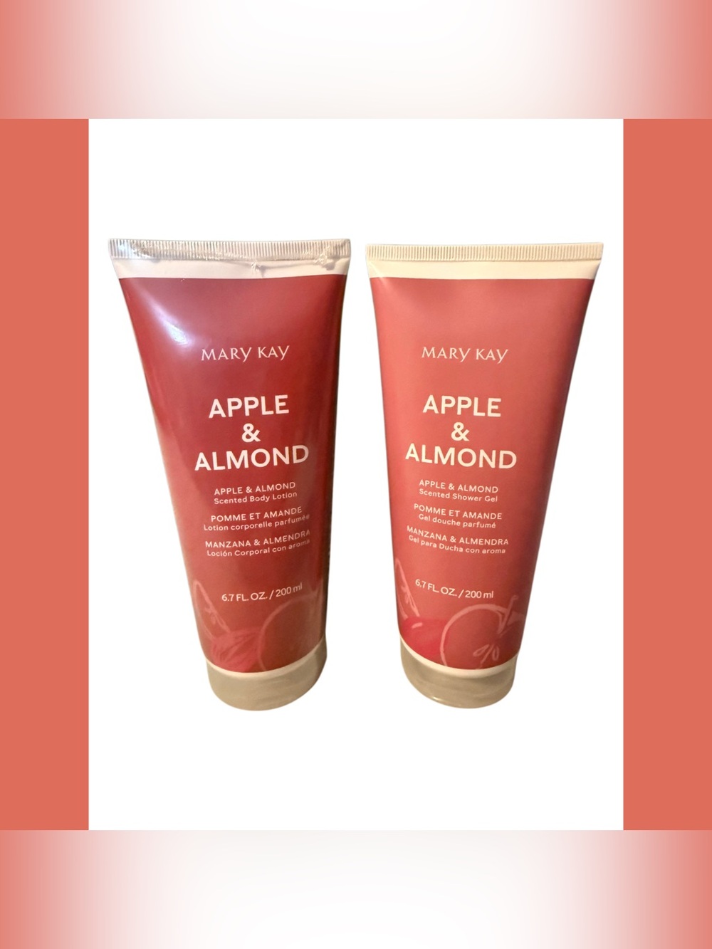 🍎 Mary Kay Apple & Almond Body Care Set Shower Gel Lotion NEW